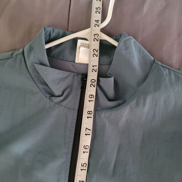 Pink Victoria Secret Anorak Windbreaker Bomber Jacket Size Medium Blue Logo Zip - Picture 6 of 6